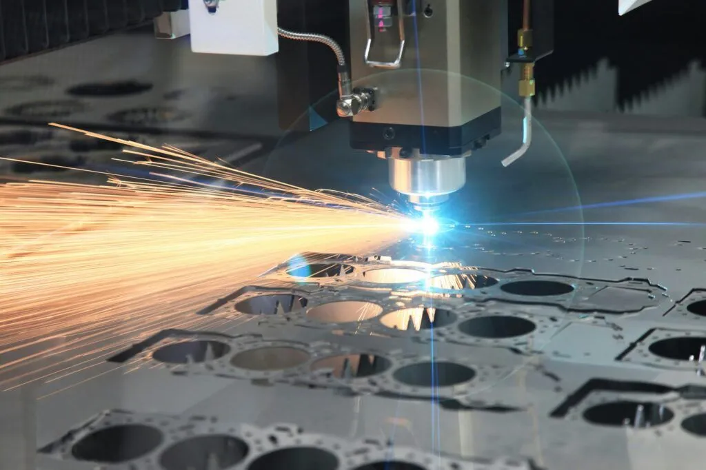 Laser Cutting process at AMG Industries pittsburgh facility